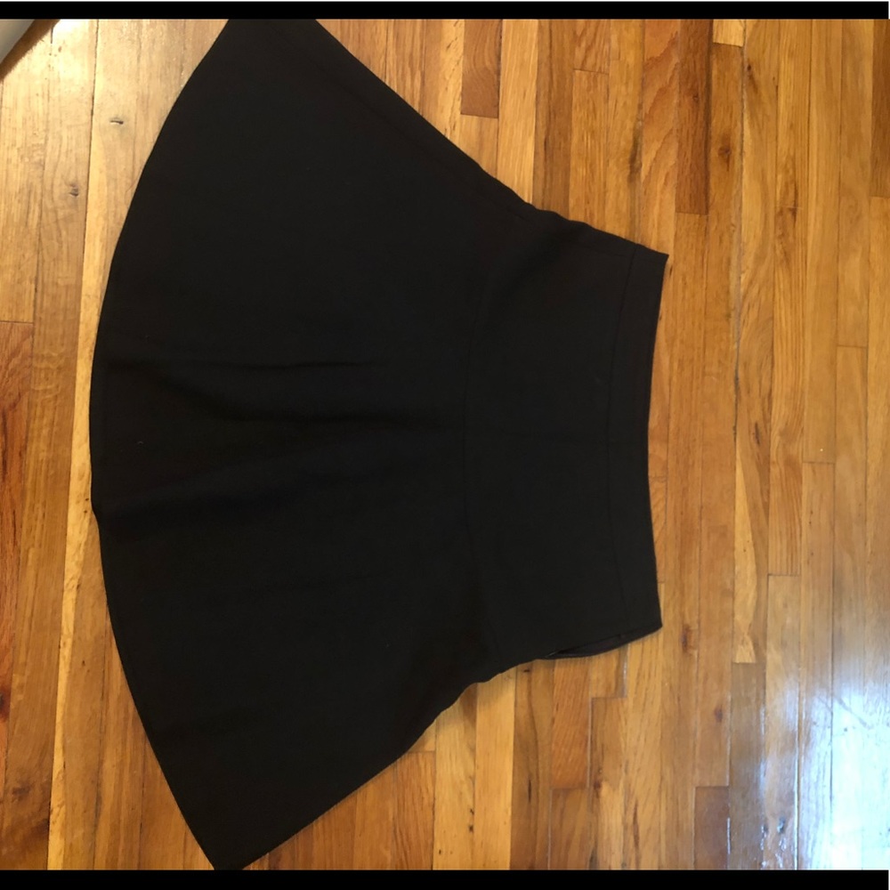 Zara women black a-line skirt size 8